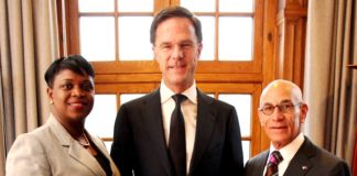 La Primera Ministra Romeo-Marlin y el ministro Ferrier sostuvieron un exitoso encuentro con el Primer Ministro holandés Rutte