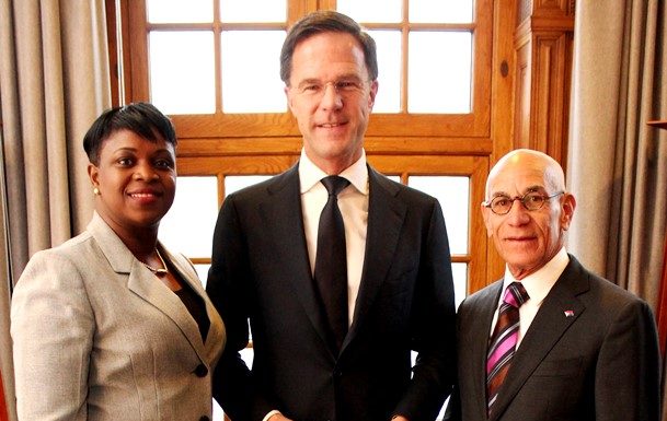 La Primera Ministra Romeo-Marlin y el ministro Ferrier sostuvieron un exitoso encuentro con el Primer Ministro holandés Rutte