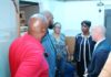 Prime Minister Leona Romeo Marlin & State Secretary Raymond Knops visit Roof Repair Program Candidates