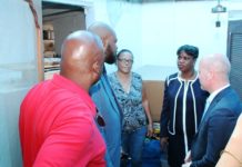 Prime Minister Leona Romeo Marlin & State Secretary Raymond Knops visit Roof Repair Program Candidates