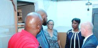 Prime Minister Leona Romeo Marlin & State Secretary Raymond Knops visit Roof Repair Program Candidates