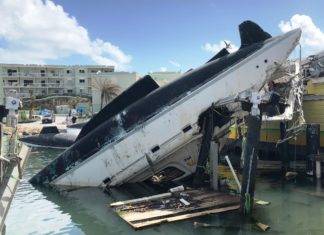 Nature Foundation Monitoring of Salvage Works in Simpson Bay Lagoon and Oyster Pond Ongoing.