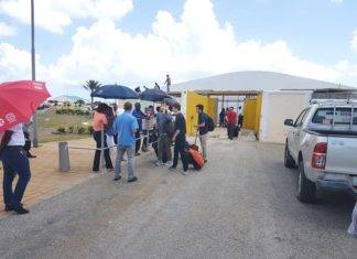 UPDATE: SXM Airport Opens Temporary Arrival Pavilion Friday