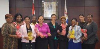 St. Maarten’s House of Parliament recognizes female staff for their dedication and service.