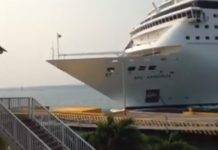 Video: Cruise Ship MSC Armonia Strikes Pier in Roatan