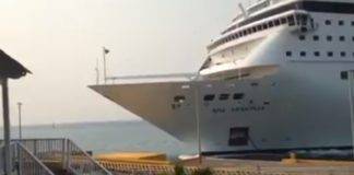 Video: Cruise Ship MSC Armonia Strikes Pier in Roatan