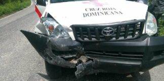 Presidenta de la Cruz Roja de Barahona sufre accidente en la carretera