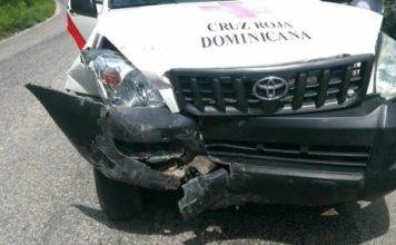 Presidenta de la Cruz Roja de Barahona sufre accidente en la carretera