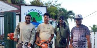 Foundation Uniek Curacao assists with clearing trails in Sint Eustatius