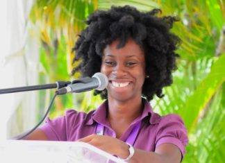 St. Martin, Virgin Islands writers, poolside at Anguilla Lit Fest 2018