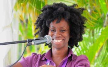 St. Martin, Virgin Islands writers, poolside at Anguilla Lit Fest 2018