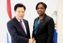 Chinese Consul General pays courtesy visit to Prime Minister Romeo Marlin
