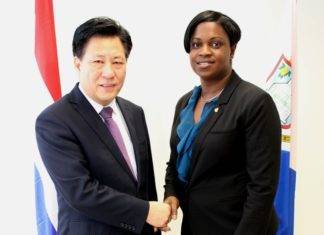 Chinese Consul General pays courtesy visit to Prime Minister Romeo Marlin