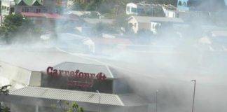 Fire at Carriefour Market
