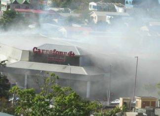 Fire at Carriefour Market