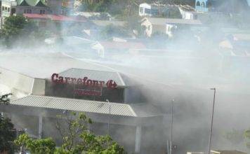 Fire at Carriefour Market
