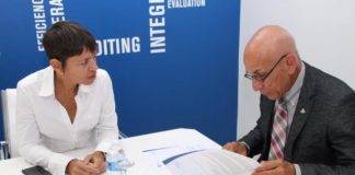 Minister of Finance, Michael Ferrier makes courtesy visit to the General Audit Chamber