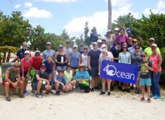 Nature Foundation Cleans Up Mullet Bay Beach With Passengers of Princess Cruise Lines and Fathom Travel