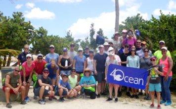 Nature Foundation Cleans Up Mullet Bay Beach With Passengers of Princess Cruise Lines and Fathom Travel
