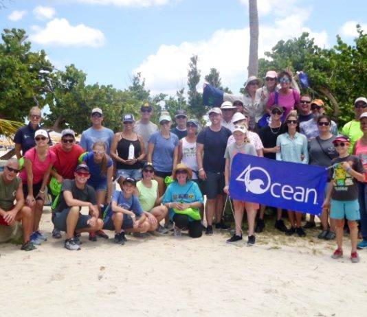Nature Foundation Cleans Up Mullet Bay Beach With Passengers of Princess Cruise Lines and Fathom Travel