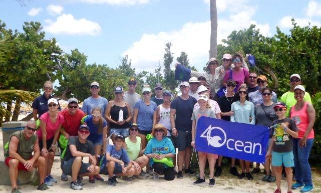 Nature Foundation Cleans Up Mullet Bay Beach With Passengers of Princess Cruise Lines and Fathom Travel