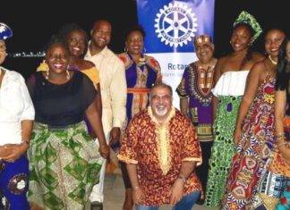 Rotary Club of St. Martin Sunrise installed 2018-2019 Board