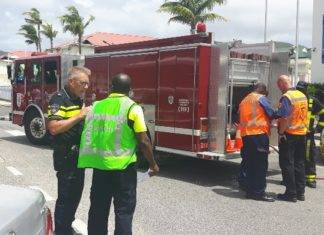 Building evacuation training at the Police Head Quarters