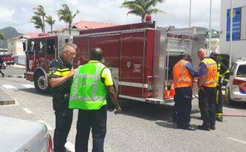Building evacuation training at the Police Head Quarters
