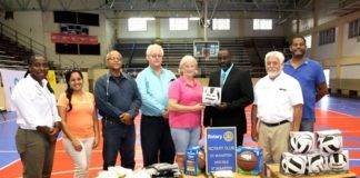 St. Maarten Rotary Club – Mid Isle donates materials for Sport to the National Sport Institute
