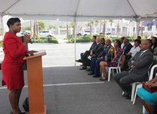 Prime Minister Romeo Marlin addresses gathering at Justice Day Celebration