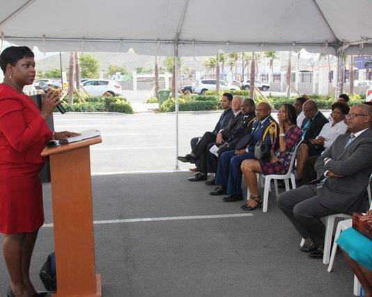 Prime Minister Romeo Marlin addresses gathering at Justice Day Celebration