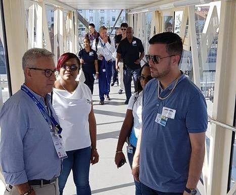 Minister Johnson visits Lisbon port possible extension of cruise ships hours