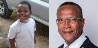 Education Minister pause to remember little Glayvon (FB VIDEO)
