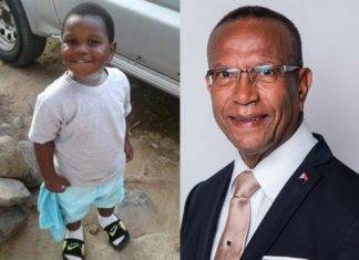 Education Minister pause to remember little Glayvon (FB VIDEO)