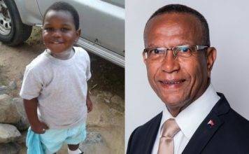 Education Minister pause to remember little Glayvon (FB VIDEO)