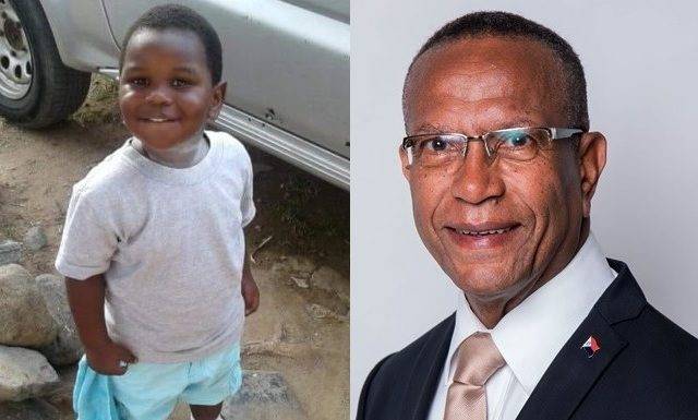 Education Minister pause to remember little Glayvon (FB VIDEO)
