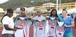 St. Maarten Rotary Club – Mid Isle donates basketball uniforms to the National Sport Institute