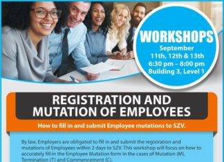 SZV TO HOST EMPLOYEE REGISTRATION WORKSHOPS FOR COMPANIES
