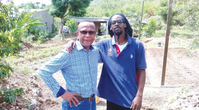Minister of ECYS Mr Wycliffe Smith shows positive support toward SXM Agricultural Research and Development Center