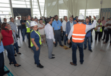 Airport Partners Tour Terminal Building for First-hand Look at Post-Irma Works