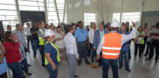 Airport Partners Tour Terminal Building for First-hand Look at Post-Irma Works