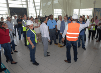 Airport Partners Tour Terminal Building for First-hand Look at Post-Irma Works