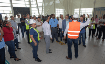 Airport Partners Tour Terminal Building for First-hand Look at Post-Irma Works