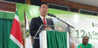 LEE SPEAKS AT NATIONAL HEALTH CARE FINANCING CONFERENCE IN SURINAME