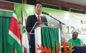 LEE SPEAKS AT NATIONAL HEALTH CARE FINANCING CONFERENCE IN SURINAME