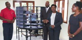 Prime Minister Romeo Marlin visits Postal Services Sint Maarten new location at former Civil Registry Building