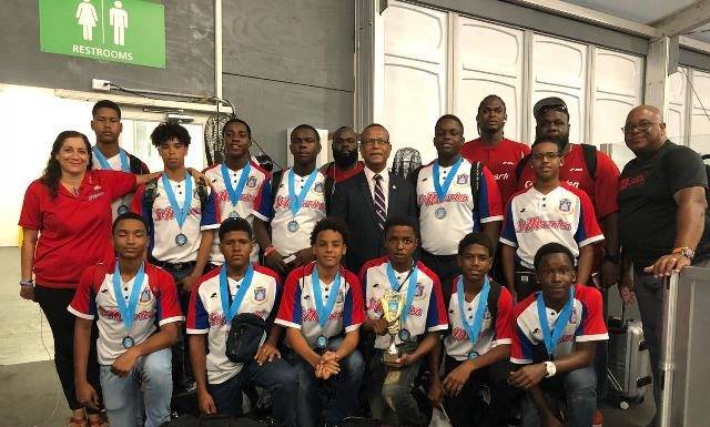 Minister Smith Welcomes Baseball Champs Home