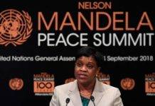 Prime Minister Romeo Marlin speaks at Nelson Mandela Peace Summit in New York