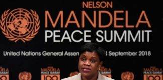 Prime Minister Romeo Marlin speaks at Nelson Mandela Peace Summit in New York