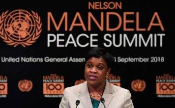 Prime Minister Romeo Marlin speaks at Nelson Mandela Peace Summit in New York